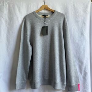 G/Fore Men’s 100% Cashmere Crewneck Sweater Size XXL Light Gray New with Tags